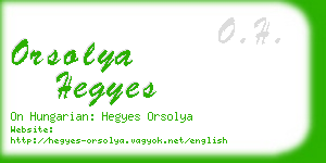 orsolya hegyes business card